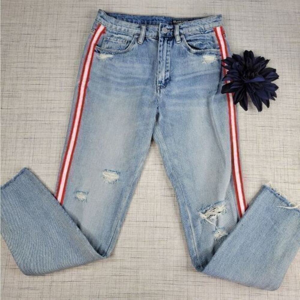 Blank NYC The Rivington High Rise Striped Jeans 26